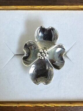 Stuart Nye Dogwood Ring Sterling Silver .925 Hand Wrought Artisan Jewelry